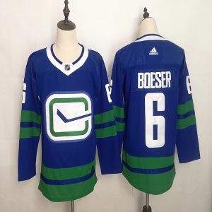 Herren Vancouver Canucks Eishockey Trikot Brock Boeser 6 2019-20 Blau Authentic